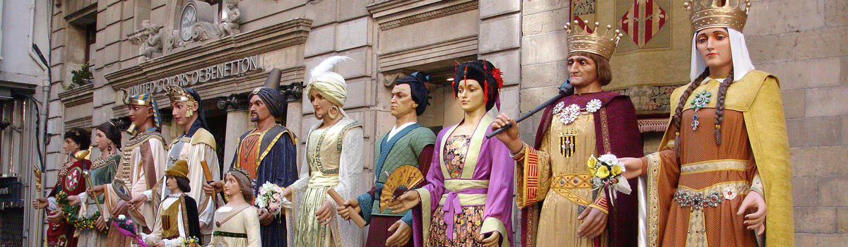 Gigantes y cabezudos en catalu&ntilde;a