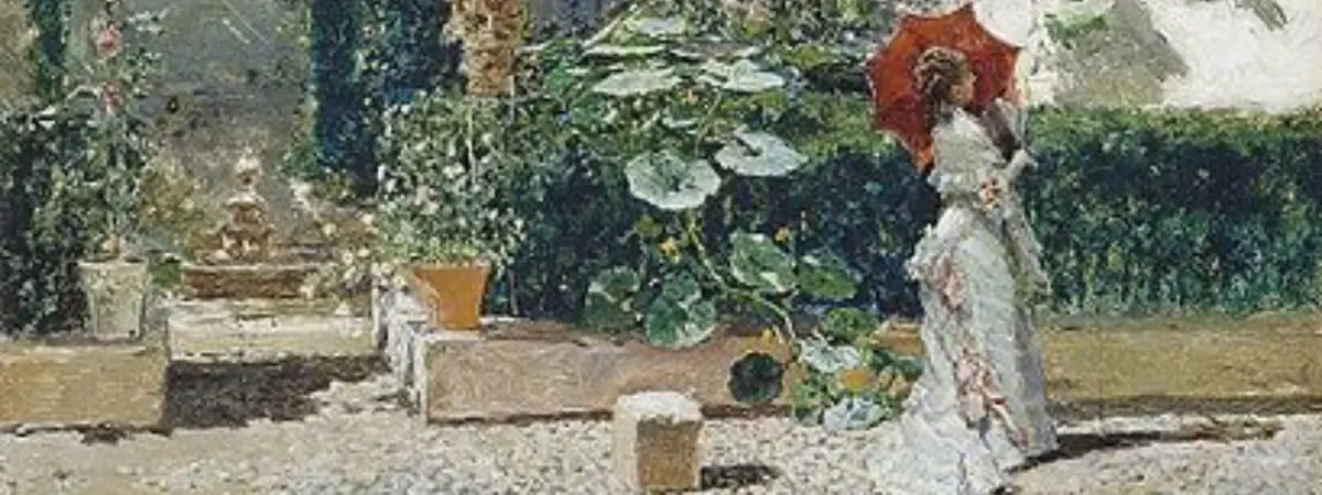 Cuadro 'Jard&iacute;n de la casa de Fortuny'- Mariano Fortuny. | Wikimedia