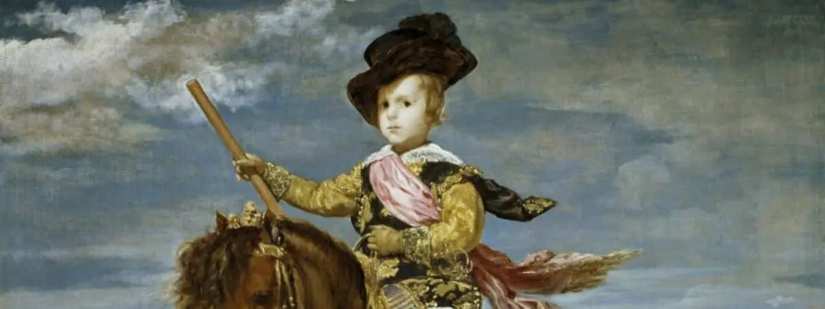 Cuadro 'El pr&iacute;ncipe Baltasar Carlos, a caballo' de Vel&aacute;zquez