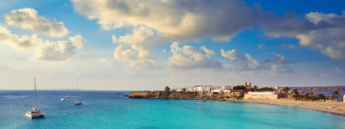 Nova Tabarca beach in Alicante of Spain
