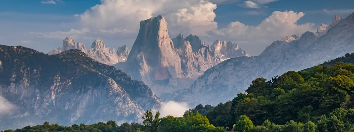 Naranjo de Bulnes (known as Picu Urriellu) in Asturias, Spain.