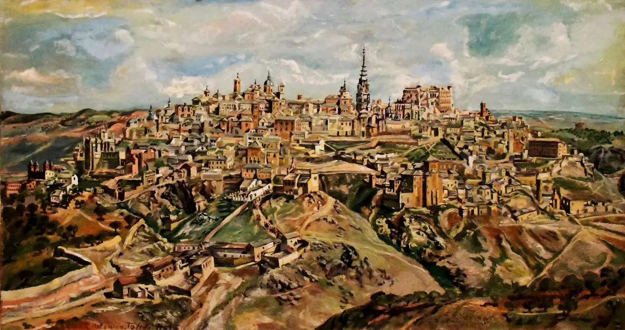 &Oacute;leo de Toledo de Benjam&iacute;n Palencia. | Dreamstime