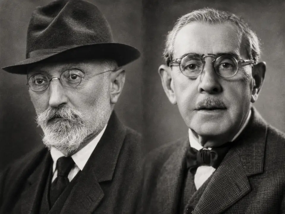 Miguel de Unamuno (1864 - 1936) y Eduardo Marquina (1879 - 1946)