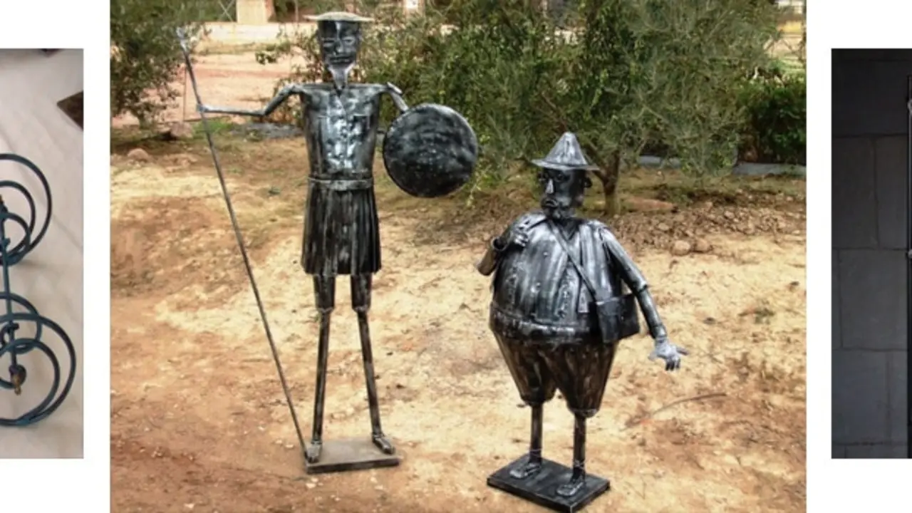 Figuras hechas de metal y forja en Murcia.
