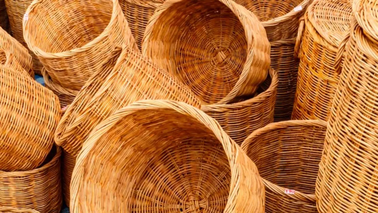 Imagen de cestas de mimbre