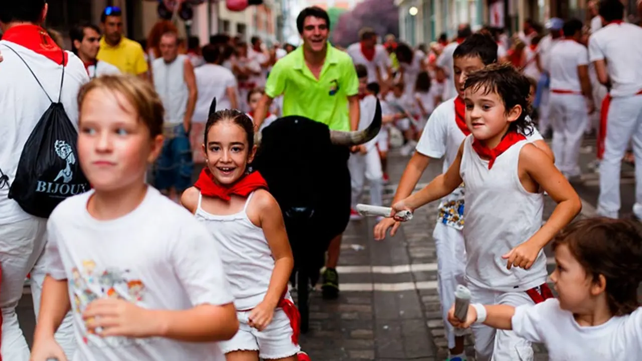 Txiki Running of the Bulls of San Ferm&iacute;n in Pamplona