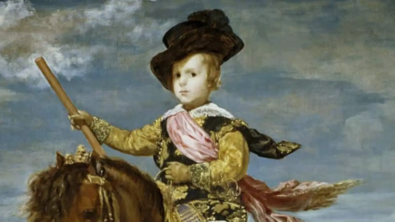 Cuadro 'El pr&iacute;ncipe Baltasar Carlos, a caballo' de Vel&aacute;zquez