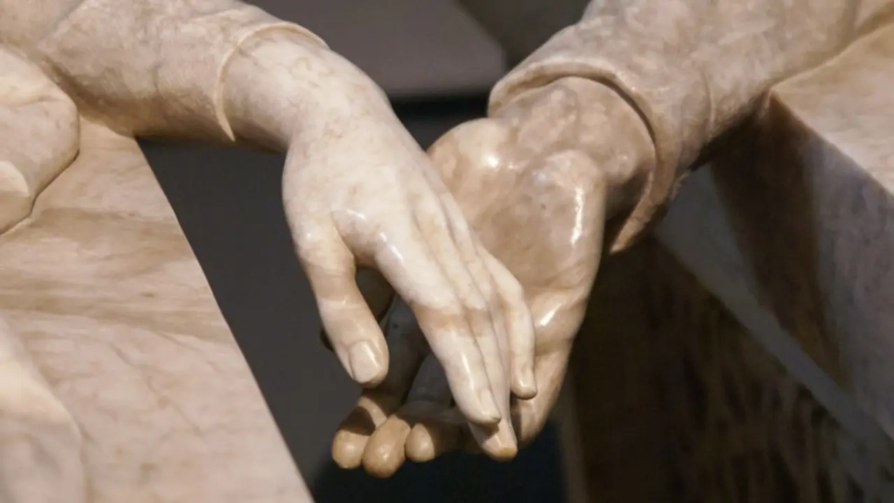 Hands of Teruel's lovers, Teruel, Aragon, Spain