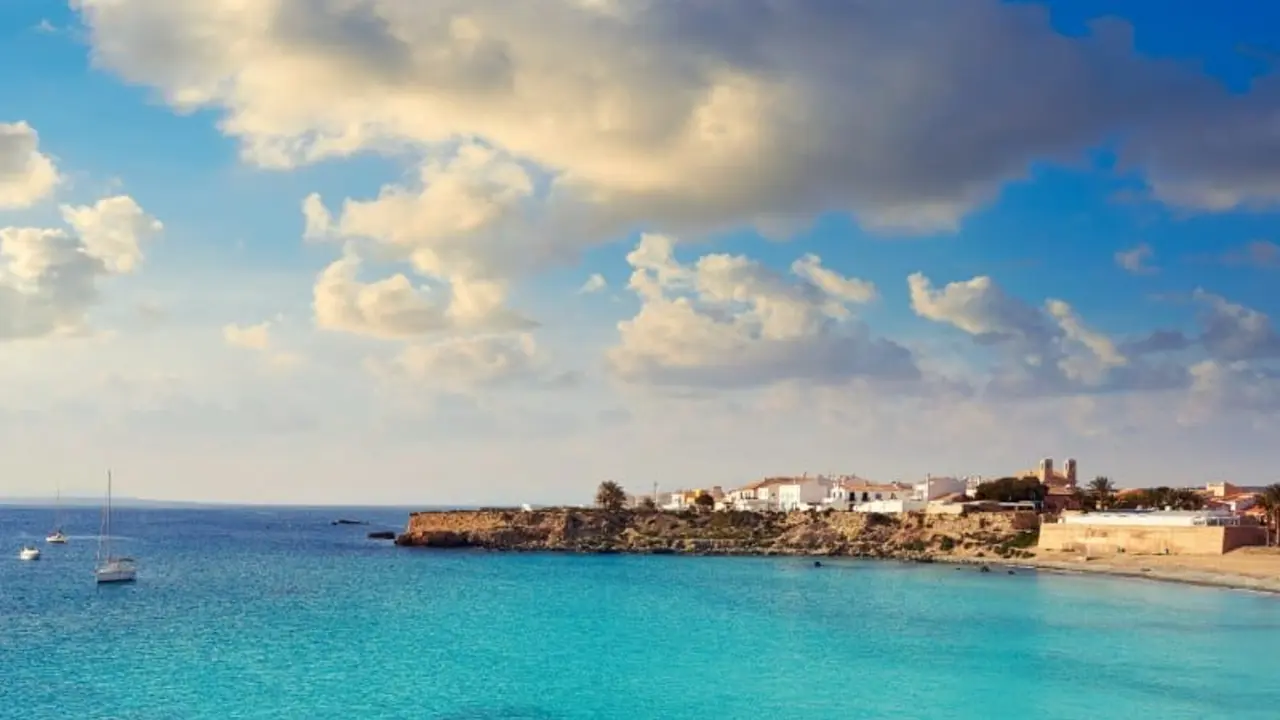 Nova Tabarca beach in Alicante of Spain