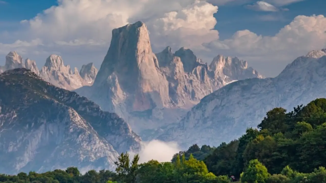 Naranjo de Bulnes (known as Picu Urriellu) in Asturias, Spain.