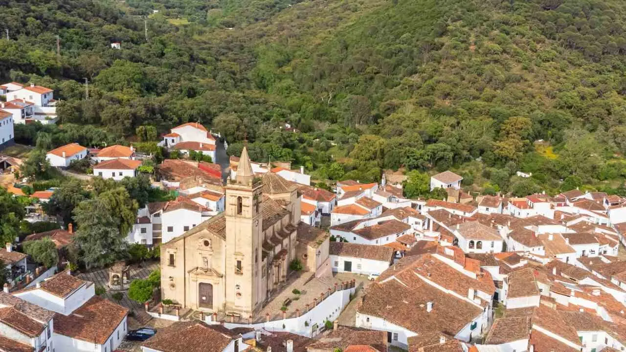 Linares de la Sierra, Sierra de Aracena, natural park of the Sierra de Aracena and Picos de Aroche, Huelva, Andalusia, Spain