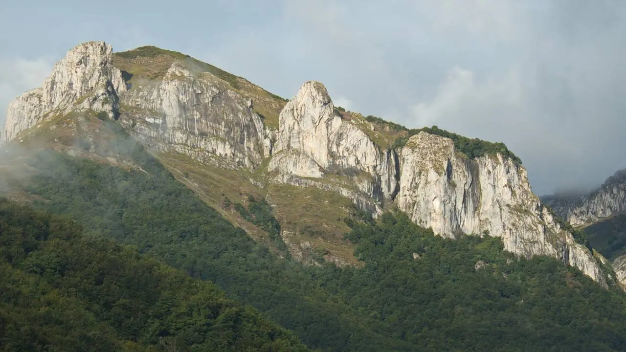 Landscape at village Pido near Espinama in national park Picos de Europa in Cantabria,Spain,Europe