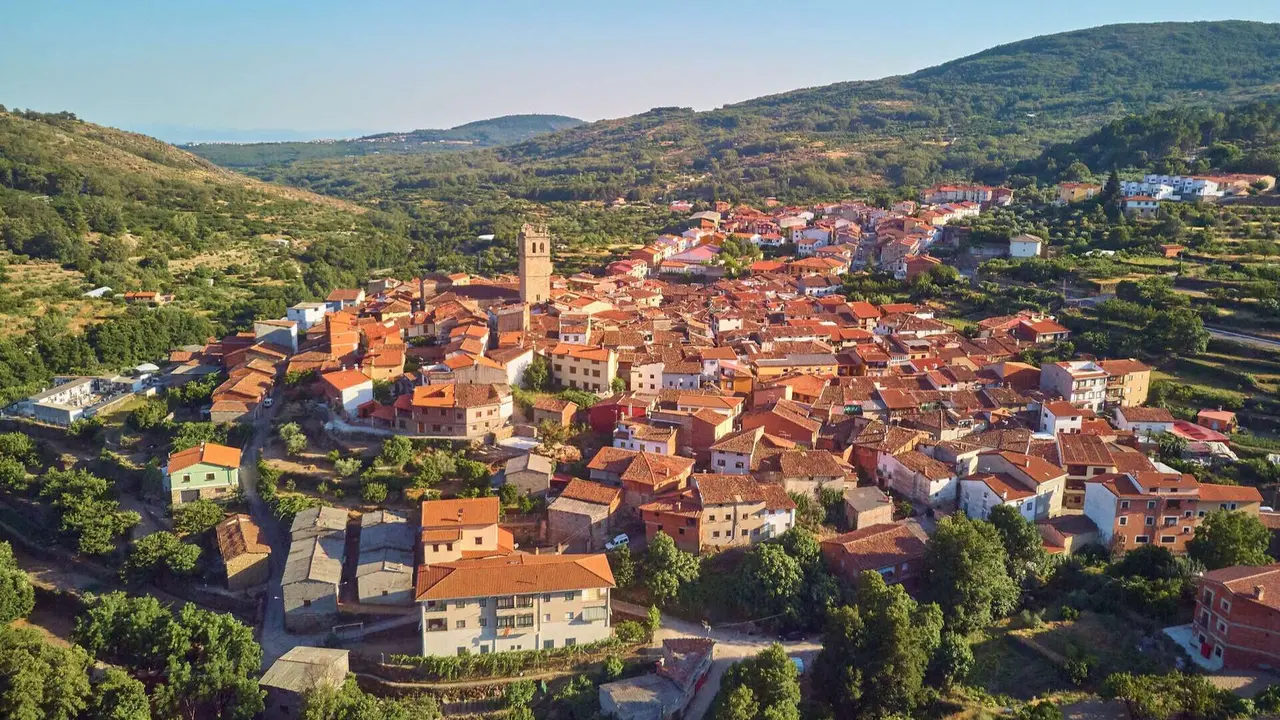 Vista a&eacute;rea de Garganta la Olla