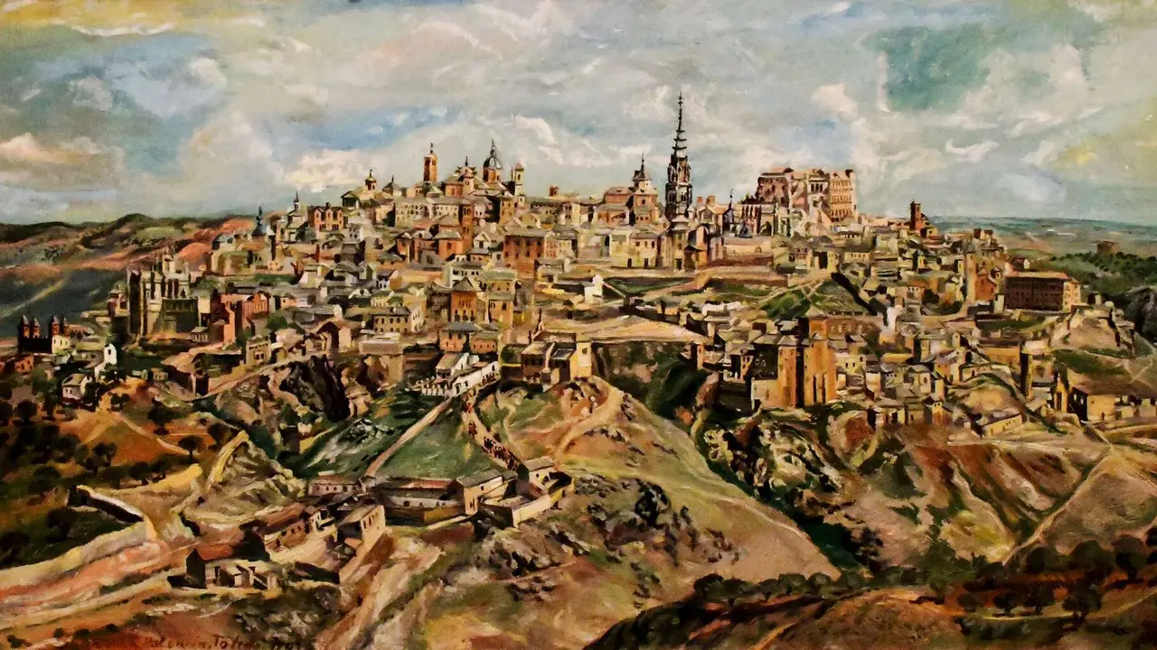 &Oacute;leo de Toledo de Benjam&iacute;n Palencia. | Dreamstime