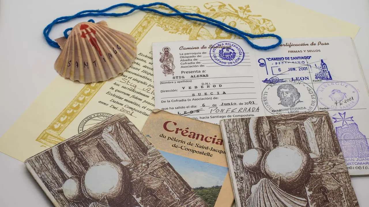 Credenciales del Camino de Santiago. | Dreamstime