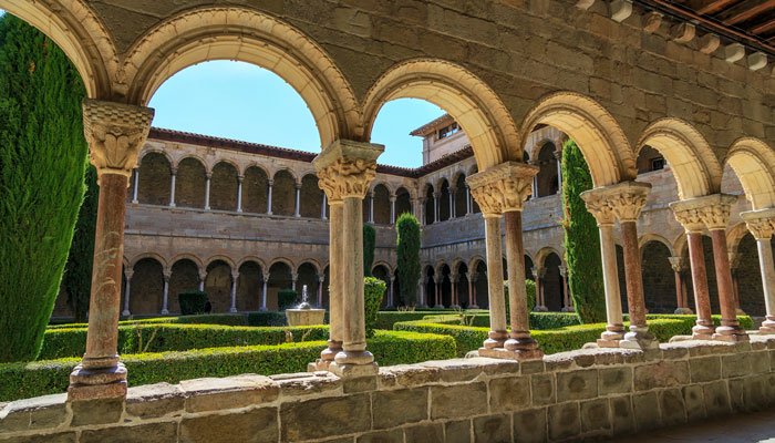 Vista del claustro del monasterio