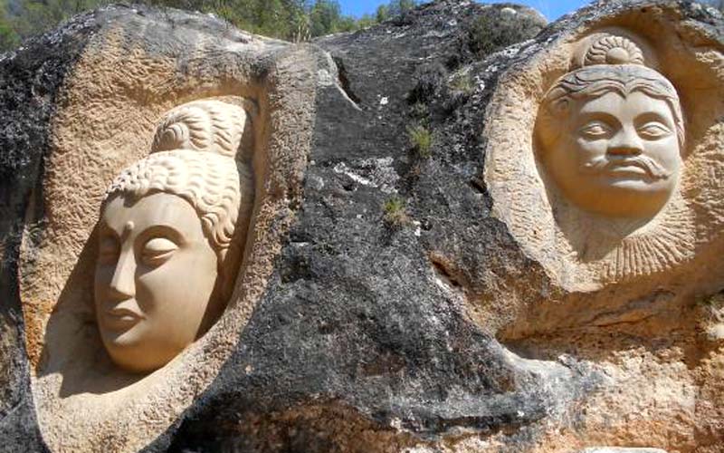 La Ruta de las Caras es un museo al aire libre muy curioso