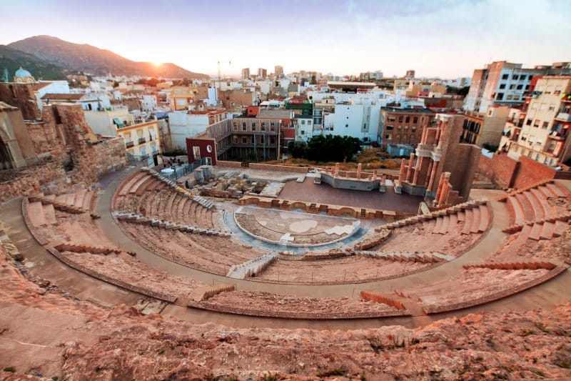 Teatro Romano de Cartagena monumentos romanos en España
