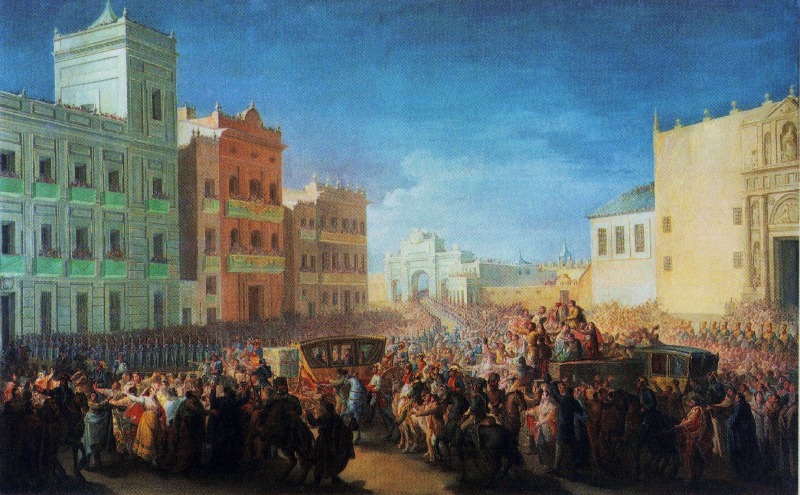 Entrada de Fernando VII en Valencia de Fernando Brambila