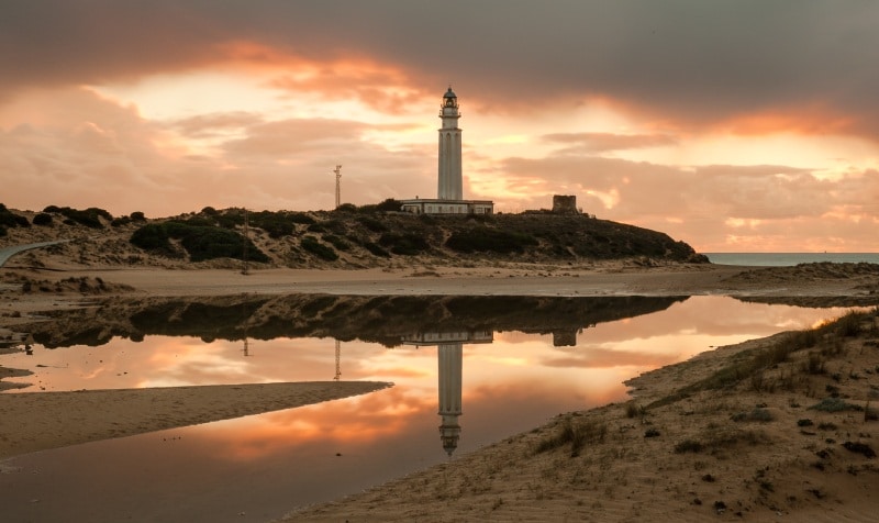 Faro de Trafalgar, Los Caños de Meca en Barbate