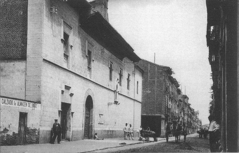 Antigua imagen del hospital de Antezana en Alcalá de Henares