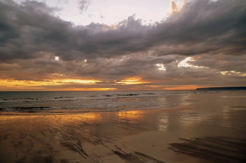 Playa de Zahara de los Atunes, Cádiz, al atardecer
