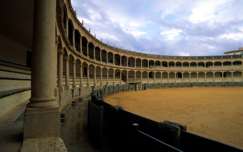 Interior de la plaza de toros de Ronda
