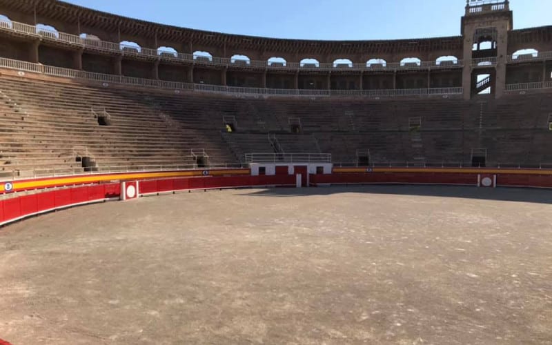 Interior de la plaza de toros de Mallorca.