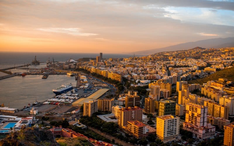 Vista aérea de Santa Cruz de Tenerife