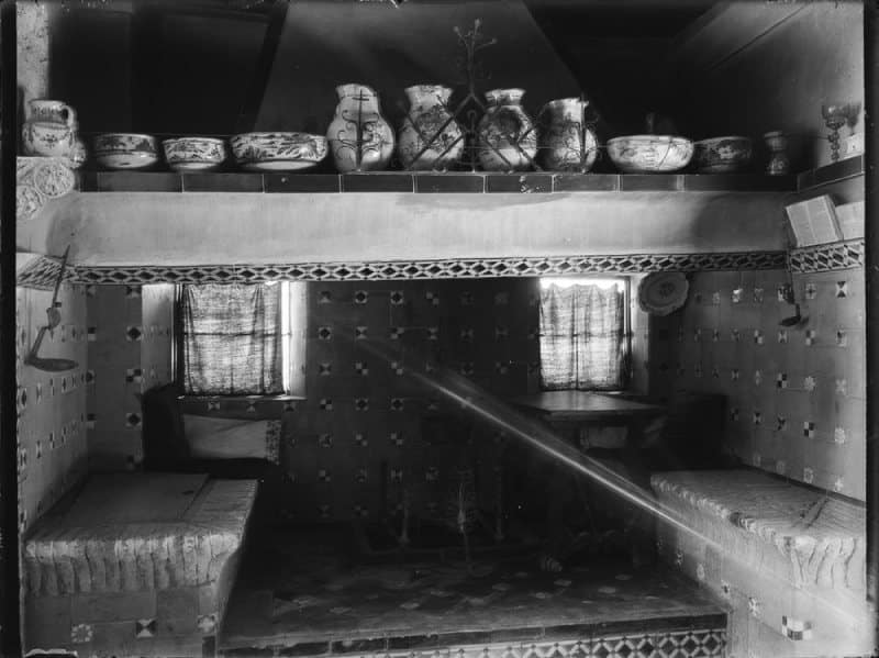 Cocina con hogar