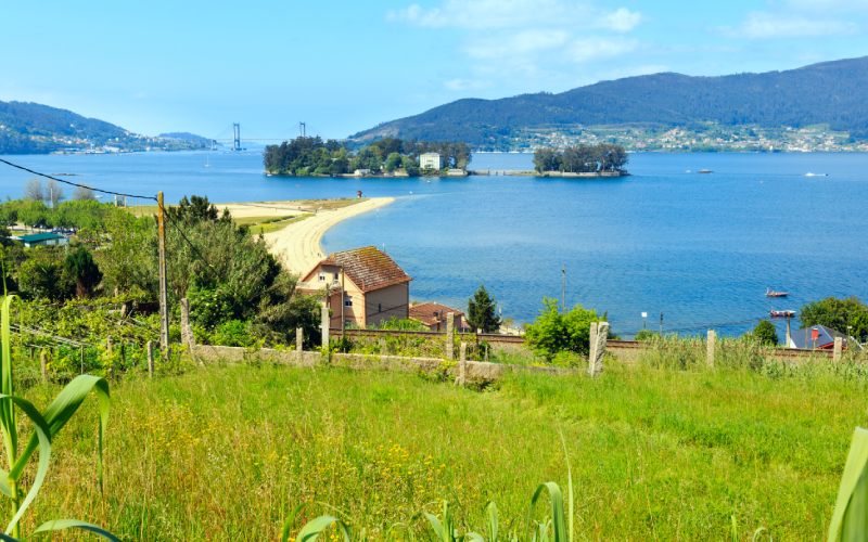 Isla de San Simón desde Redondela
