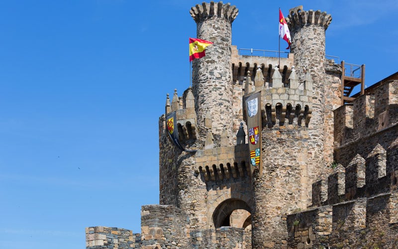Vista del castillo de Ponferrada