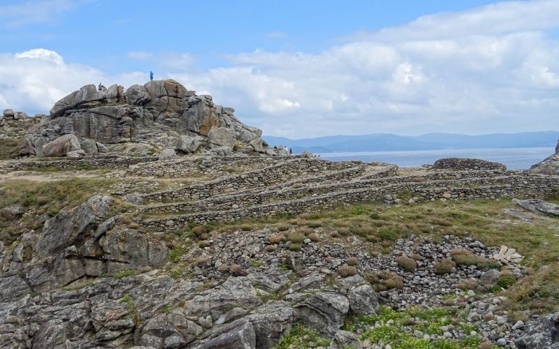 Interior del castro de Baroña