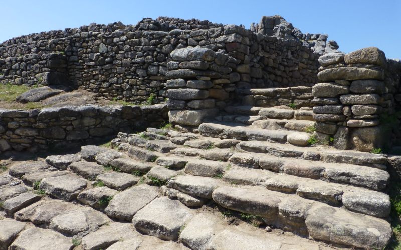 Escaleras del castro de Baroña
