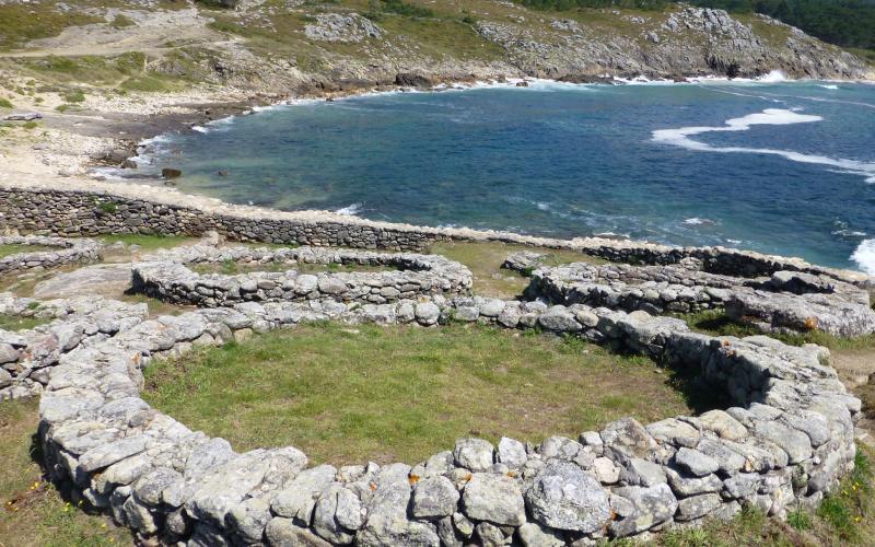 Una vivienda del castro de Baroña