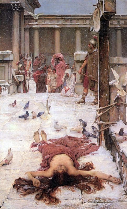Martirio de la joven Santa Eulalia de Waterhouse
