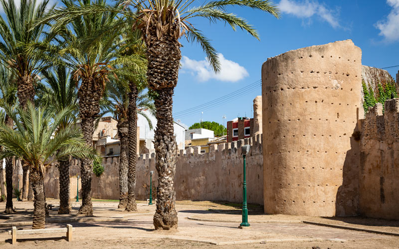 Porción de la muralla almohade de Alzira