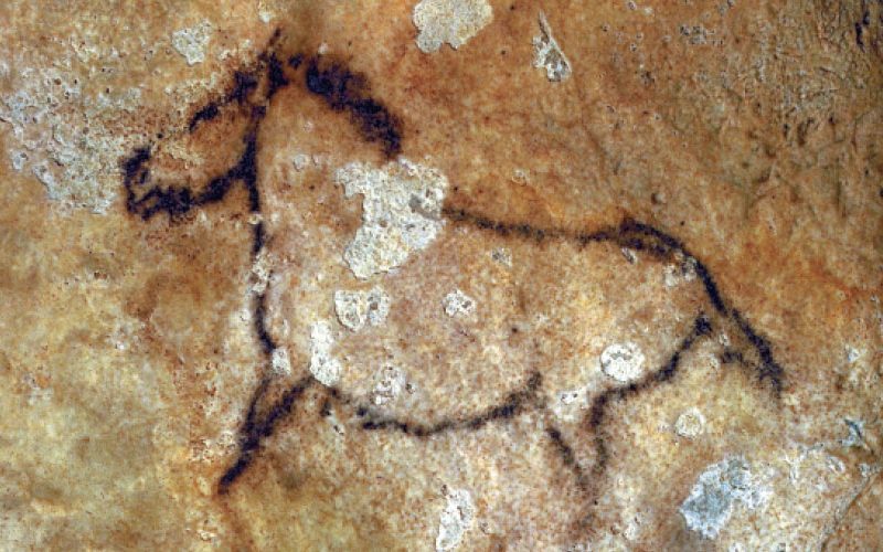 Restos pictóricos de Santimamiñe