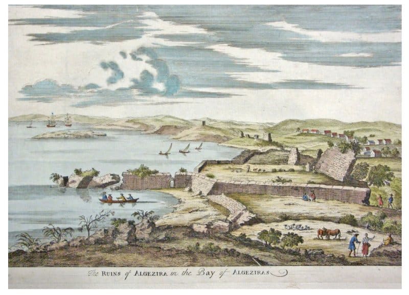Grabado XVIII ruinas de Algeciras