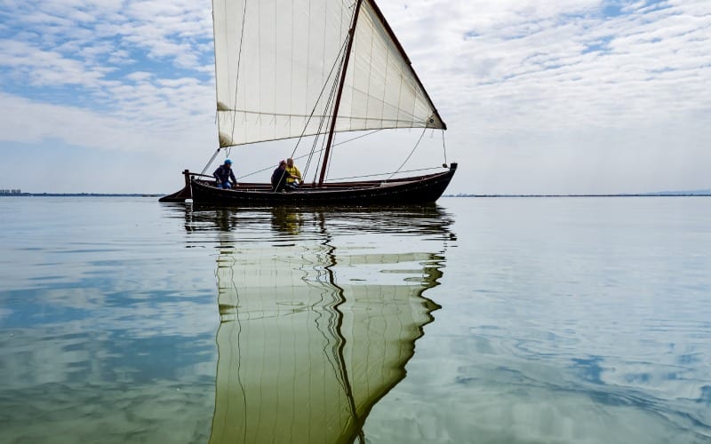 Tradicional vela latina albufera