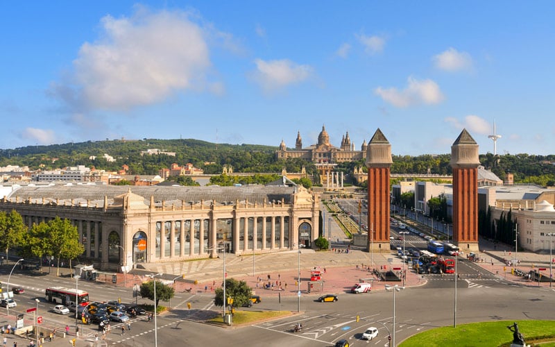 Conjunto monumental construido en la Exposición Internacional de 1929