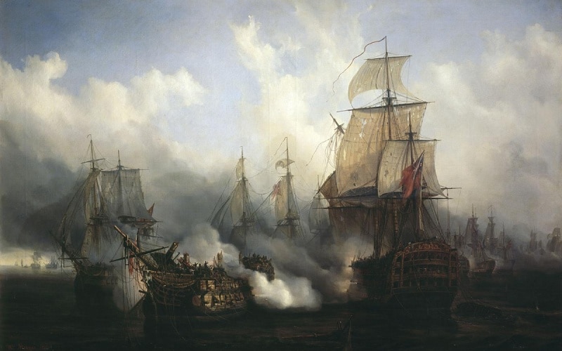 Lienzo de la Batalla de Trafalgar