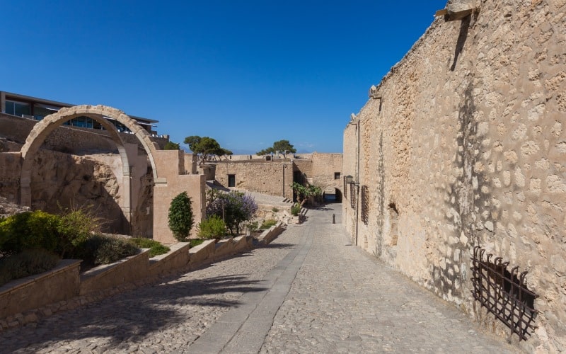 Interior del castillo Alicante