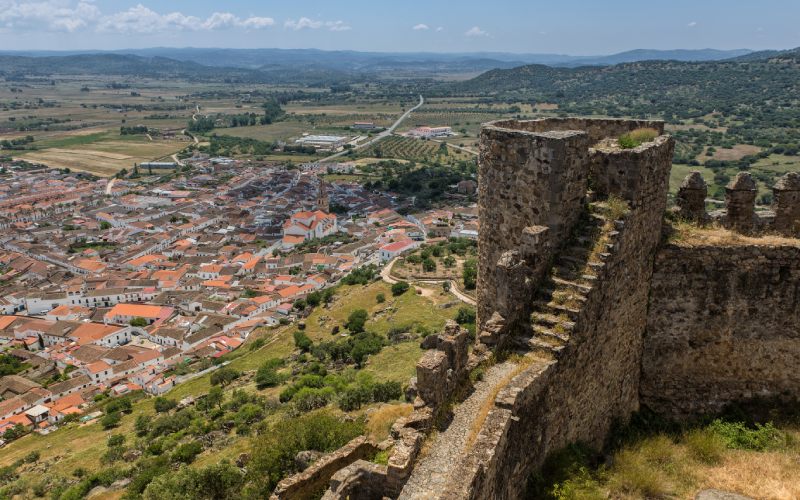 Vistas desde el castillo de Burguillos del Cerro