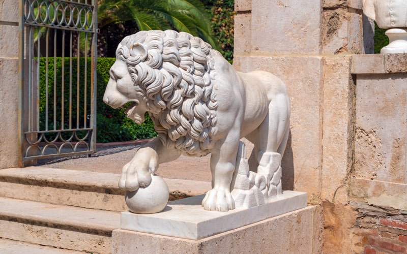 León en el Jardín de Monforte, Valencia