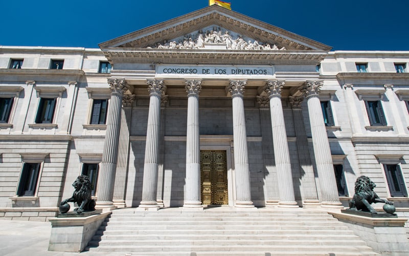 Escalinata del Congreso con los leones