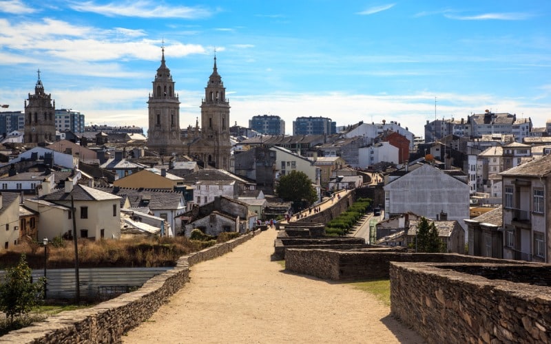Interior de la muralla de Lugo
