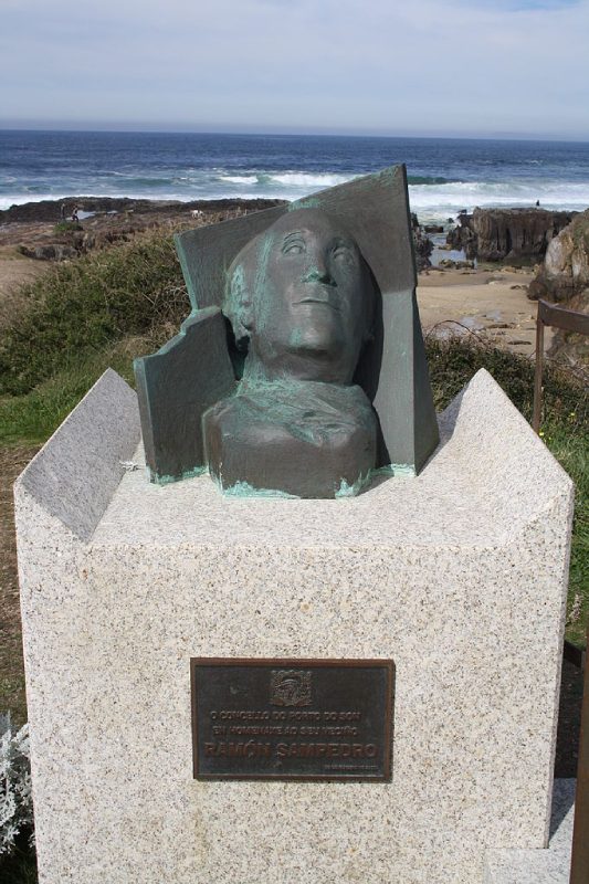 Busto de Ramón Sampedro en As Furnas