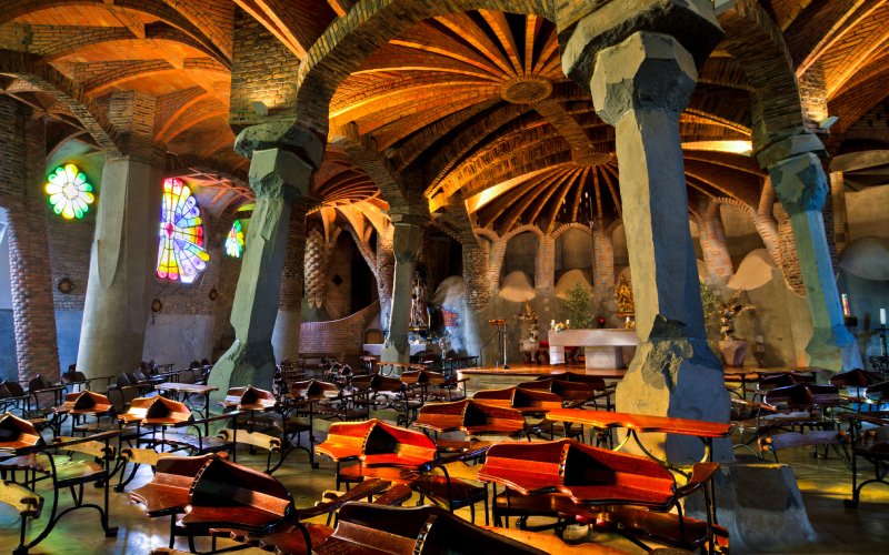 El interior de la cripta