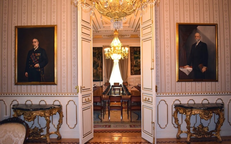 Retratos de dos de los Presidentes que trabajaron en el Palacio de Villamejor